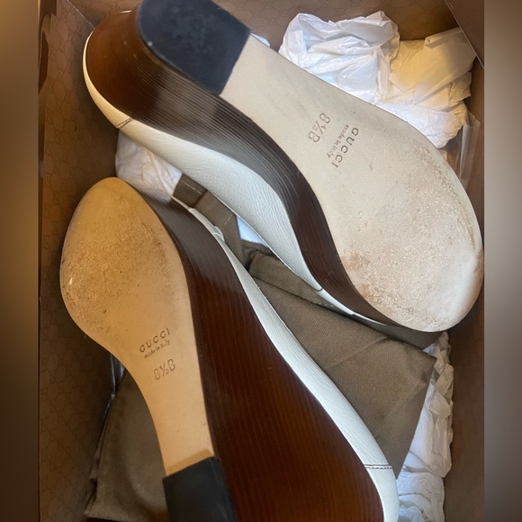 Gucci Horsebit leather wedges - Picture 5 of 6